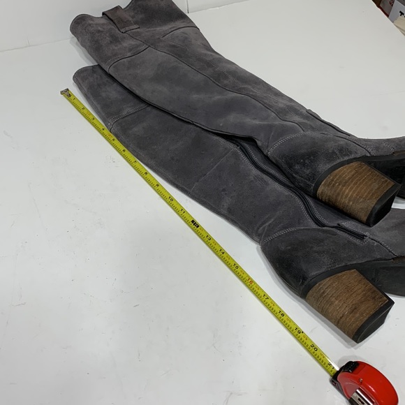 Gray suede knee highs size EU40 made Portugal Horton - Picture 6 of 15